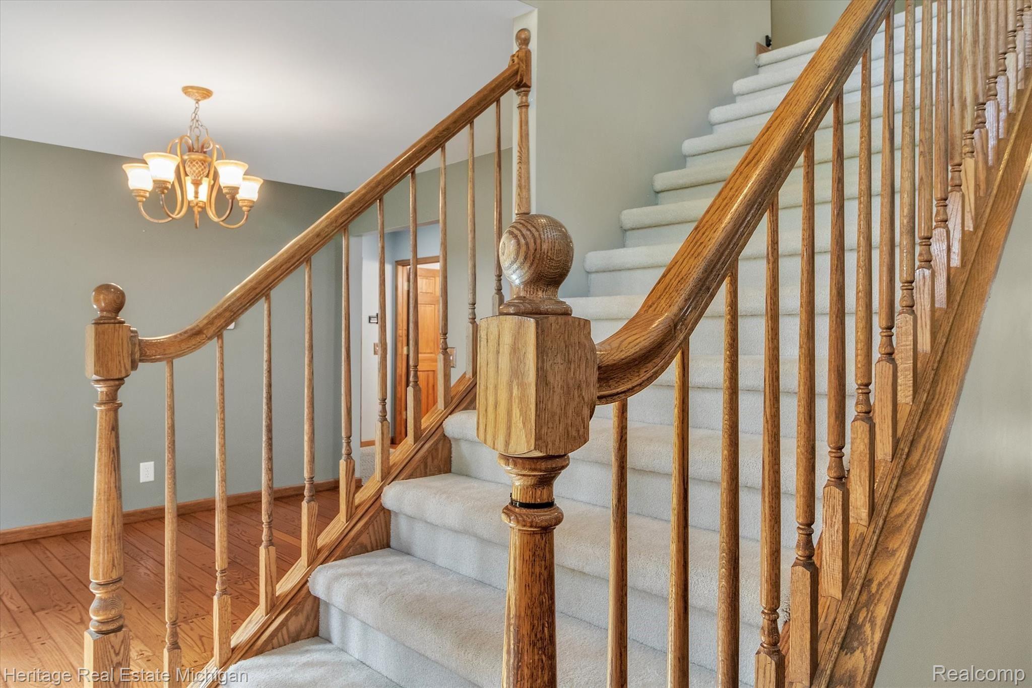 3800 Brighton Road Howell, MI 48843 - Photo 22 of 56 Staircase to upper level