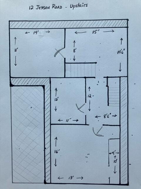 12 Jepson Road New Sweden, ME 04762 - Photo 42 of 55 Second Floor Dimensions