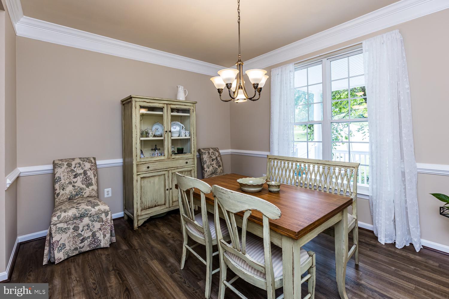 3931 Hunter Road Ellicott City, MD 21043 - Photo 15 of 50 Formal Dining room with crown and chair moldings