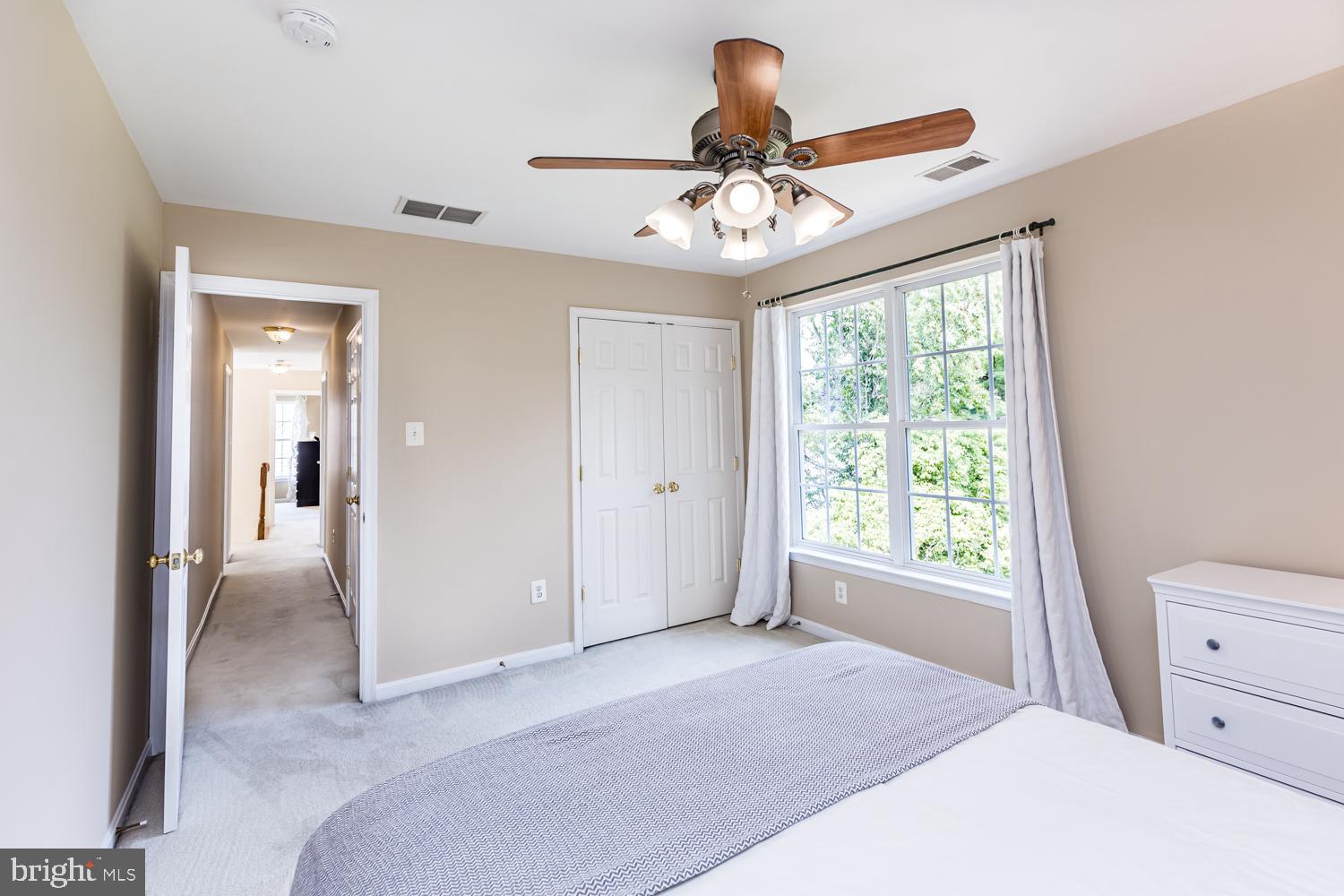 3931 Hunter Road Ellicott City, MD 21043 - Photo 28 of 50 Bedroom 4 with closet & lighted fan