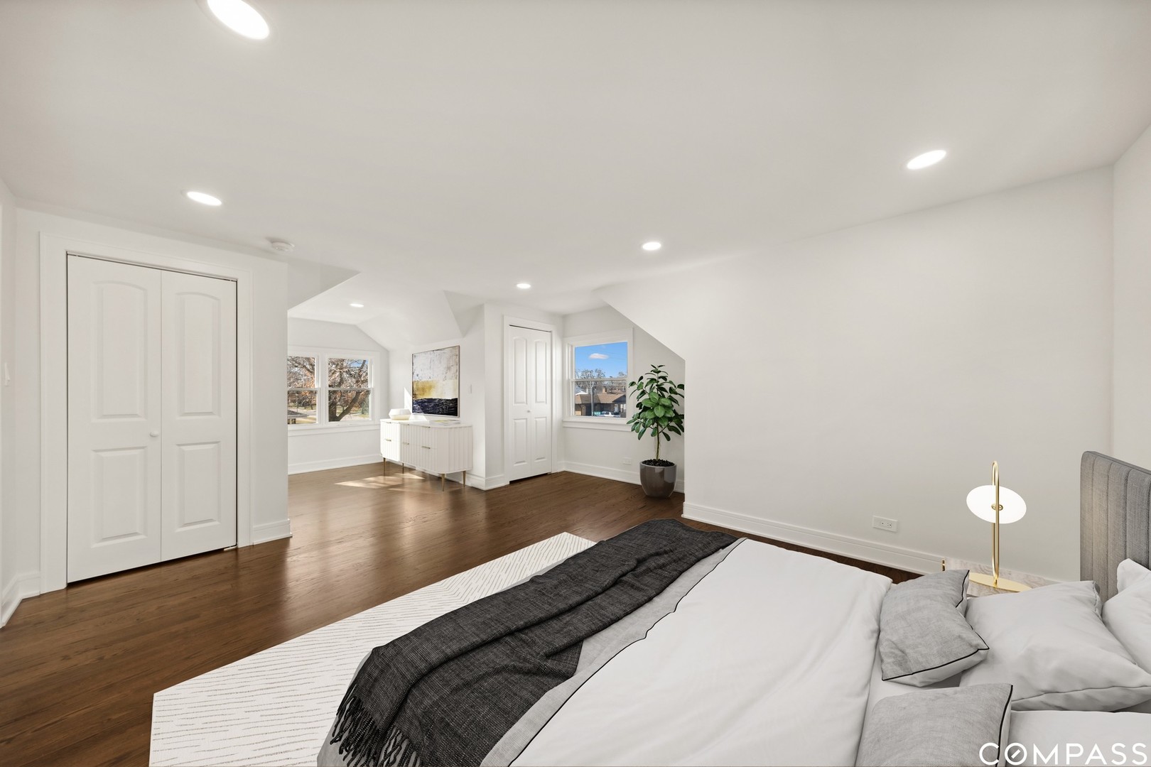 771 Swain Avenue Elmhurst, IL 60126 - Photo 18 of 43 a bedroom with a bed and a view of kitchen
