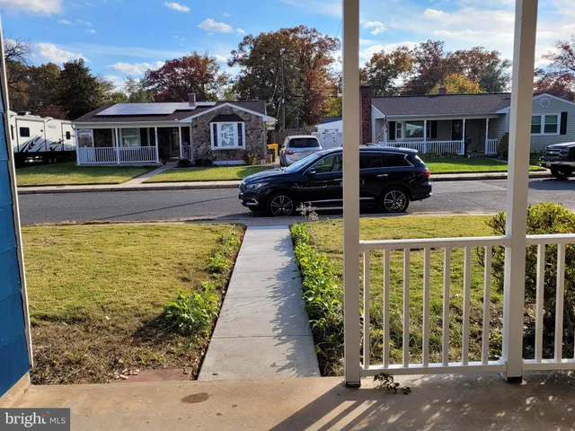 a view of wooden door