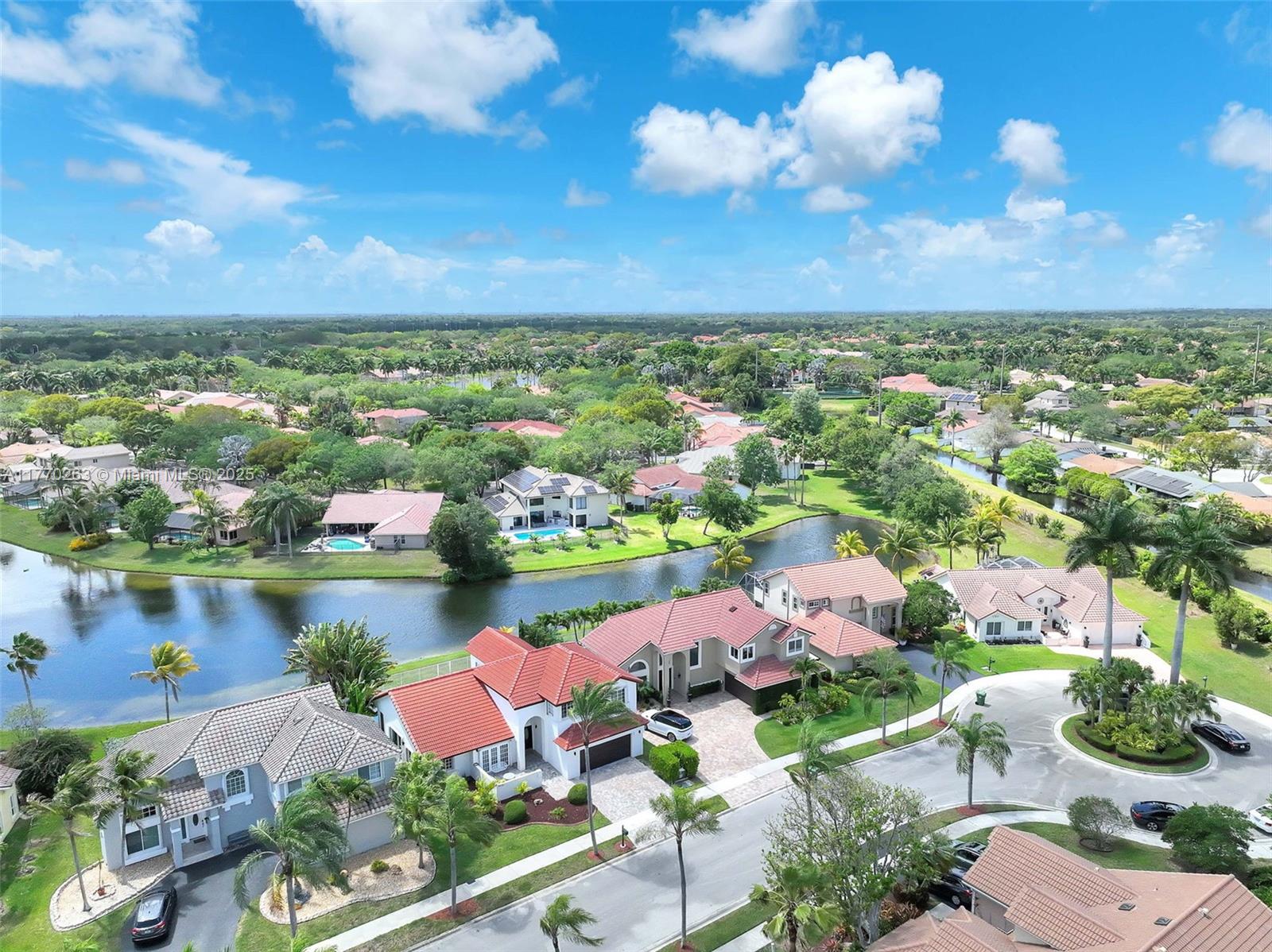 1055 San Luis Rey Weston, FL 33326 - Photo 57 of 75 an aerial view of ocean and residential houses with outdoor space