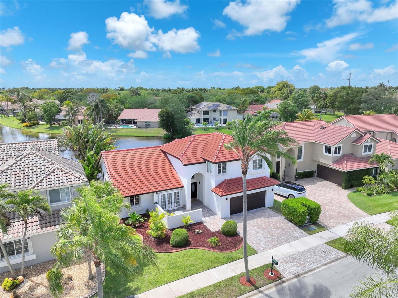 1055 San Luis Rey Weston, FL 33326 - Photo 59 of 75 an aerial view of residential houses with outdoor space and street view