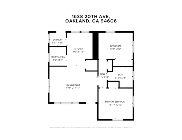 $498,000 | 1538 20th Avenue, Oakland, CA 94606