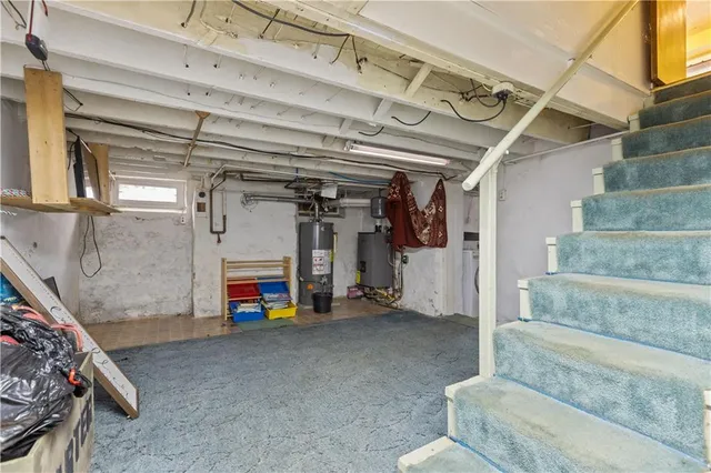 a view of storage and utility room