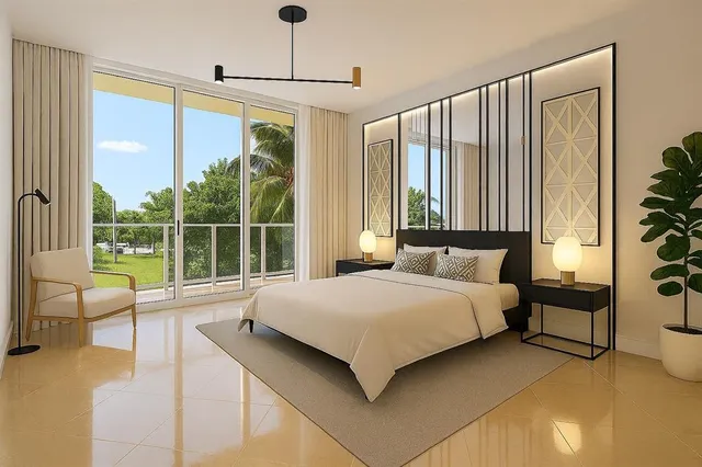 a bathroom with a tub a sink a potted plant and a shower