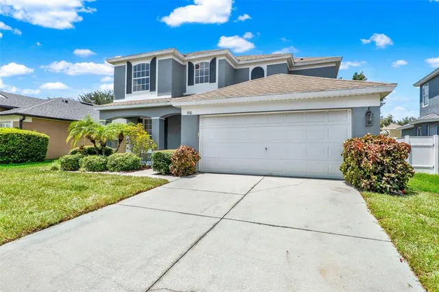 a house view with a garden space