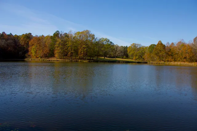 a view of lake and mountain
