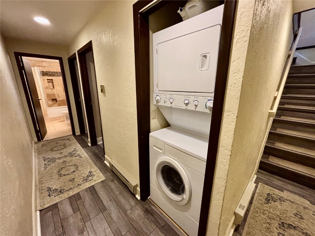 1310 Baldy Road, Unit D Breckenridge, CO 80424 - Photo 18 of 28 a view of bathroom with washer and dryer