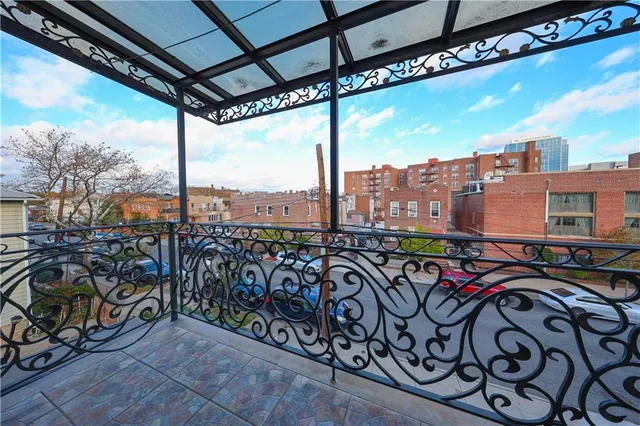 a view of a city with tall buildings