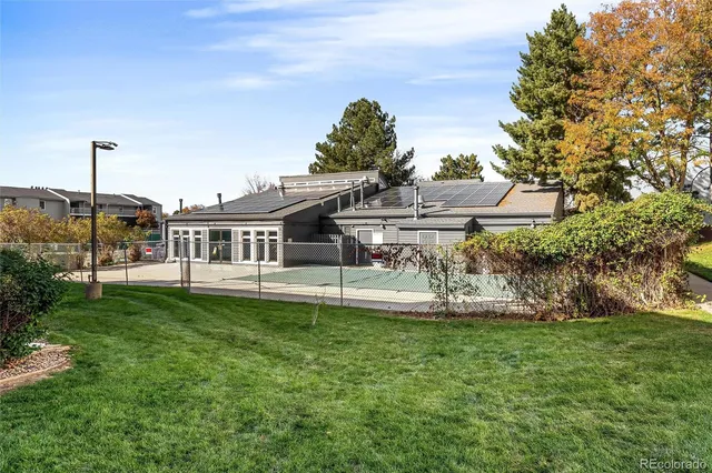 a house view with a garden space