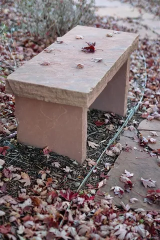 a backyard of a house