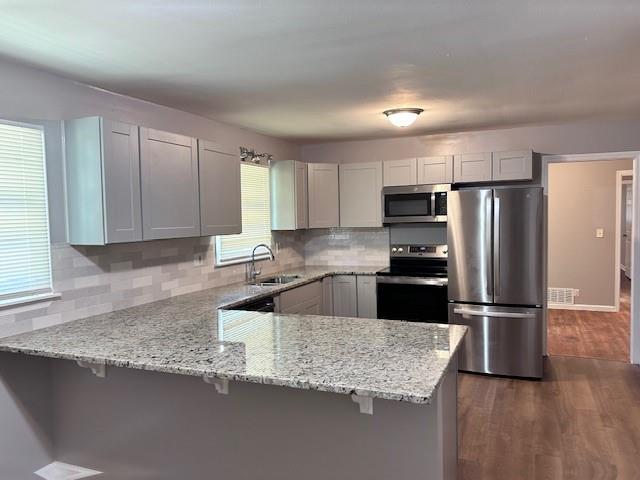 2377 Clifton Springs Manor Decatur, GA 30034 - Photo 3 of 16 a kitchen with granite countertop a refrigerator and a sink