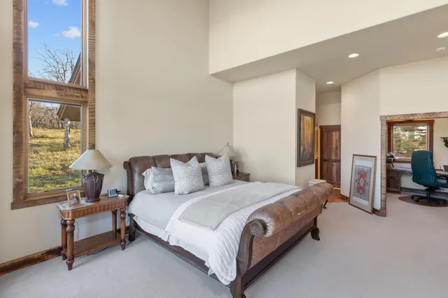 a view of a city from a balcony