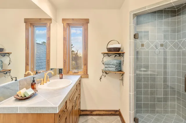 a view of an front door