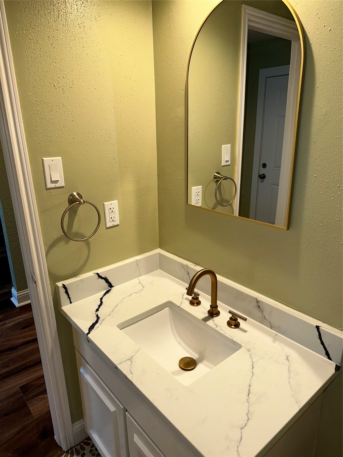 14663 Perthshire Road, Unit 14663 Houston, TX 77079 - Photo 12 of 35 a bathroom with a sink and a mirror