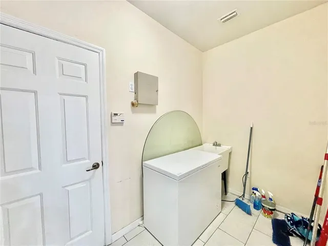 a garden with wooden fence