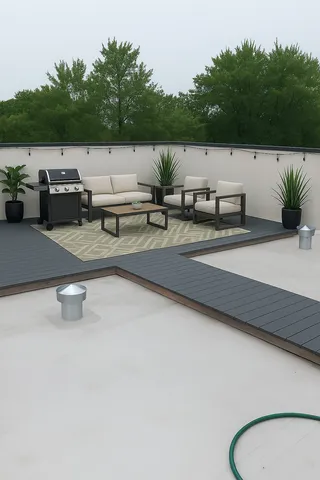 a view of outdoor space with pool