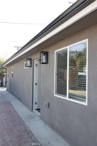 a backyard view of a house