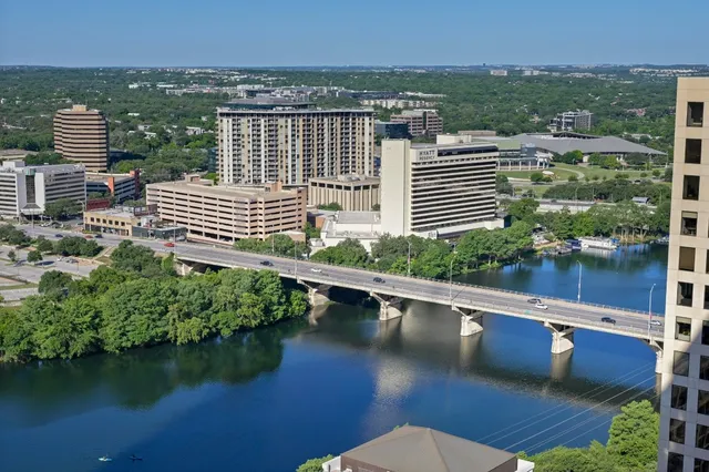 a view of a lake from a balcony
