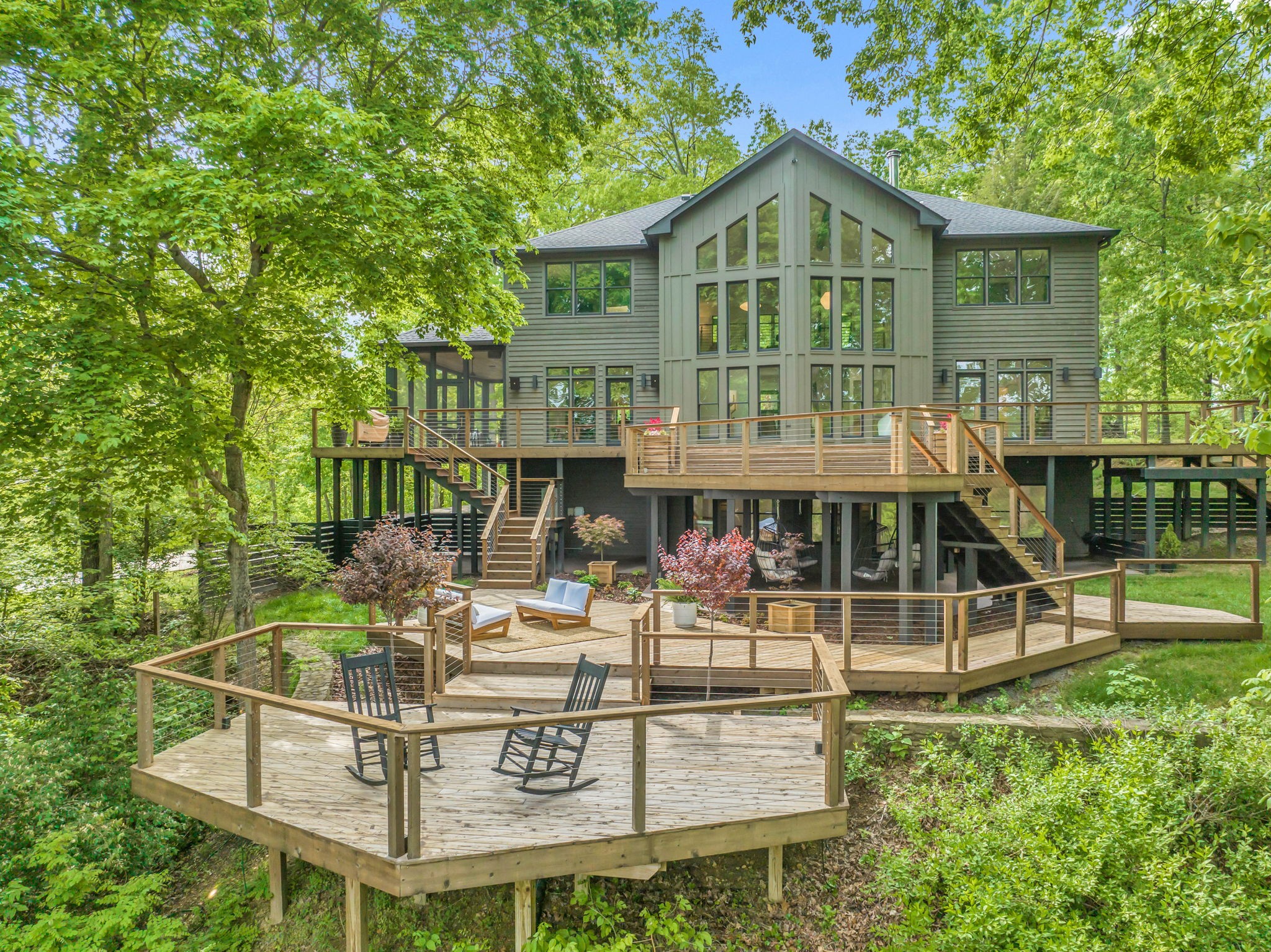 8548 Cub Creek Road Nashville, TN 37209 - Photo 37 of 43 a view of a house with pool and chairs