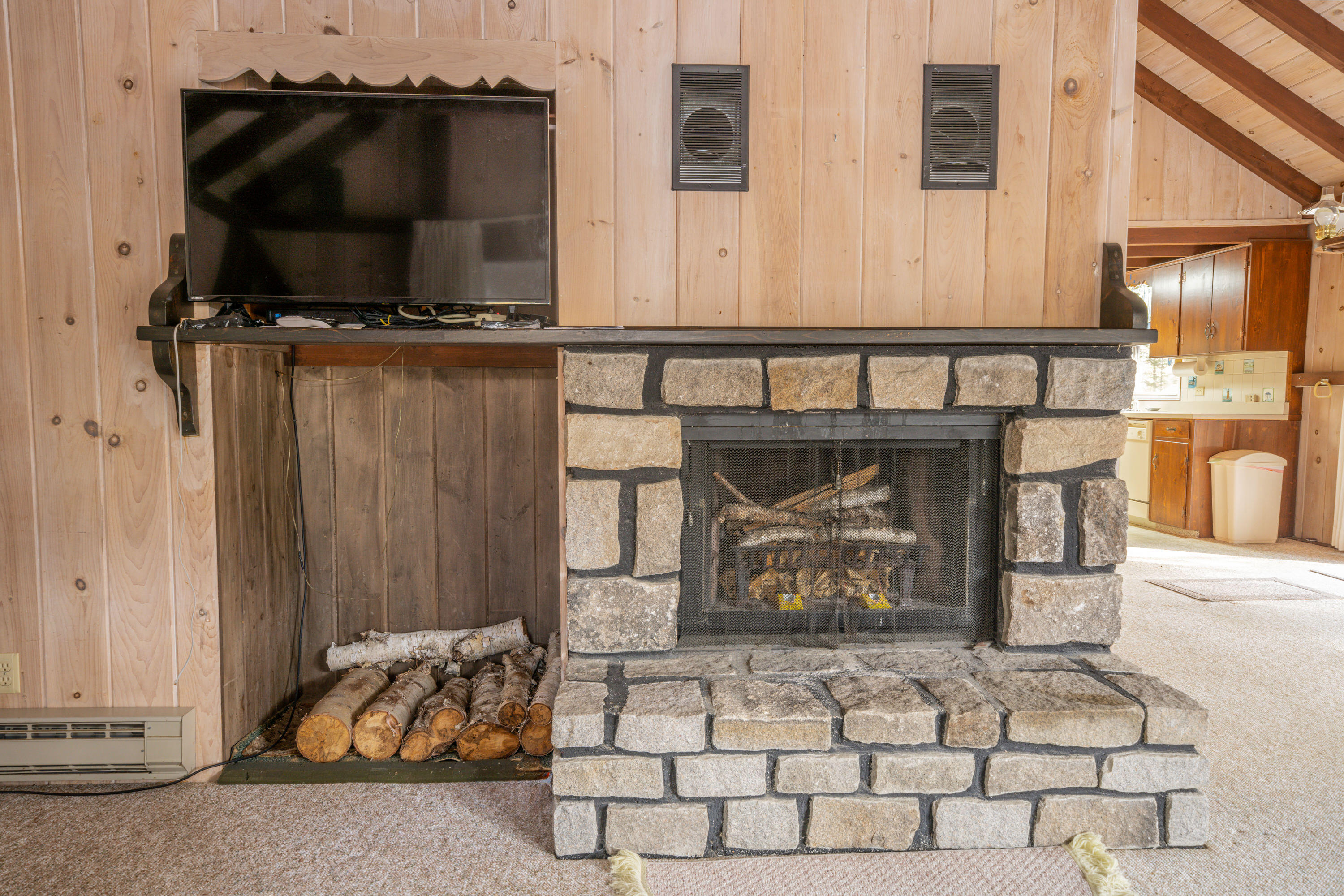 12 Hall Quarry Road Mount Desert, ME 04660 - Photo 7 of 48 Great Room Fireplace