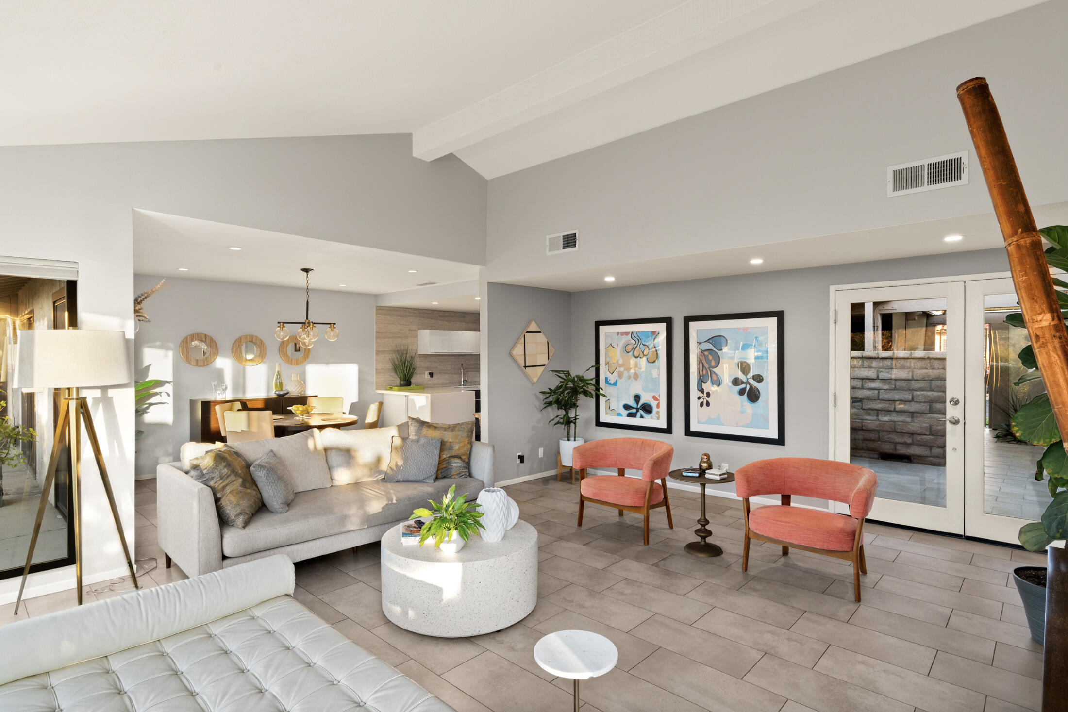 6155 East Driver Road Palm Springs, CA 92264 - Photo 5 of 22 a living room with furniture and wooden floor