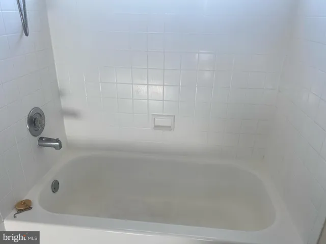 a close up of a bathtub