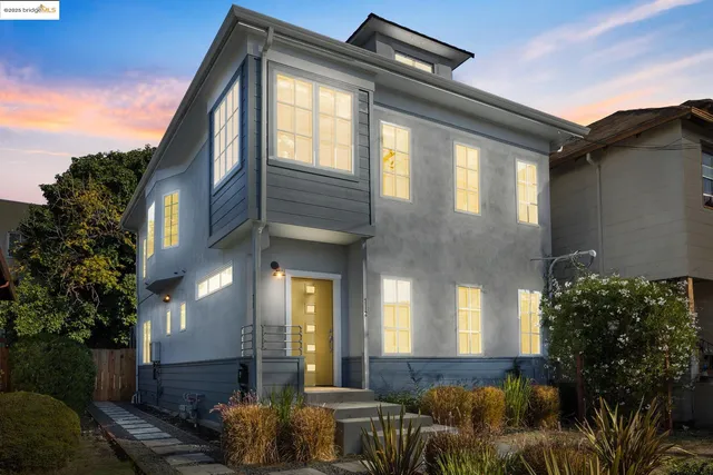 a front view of a house