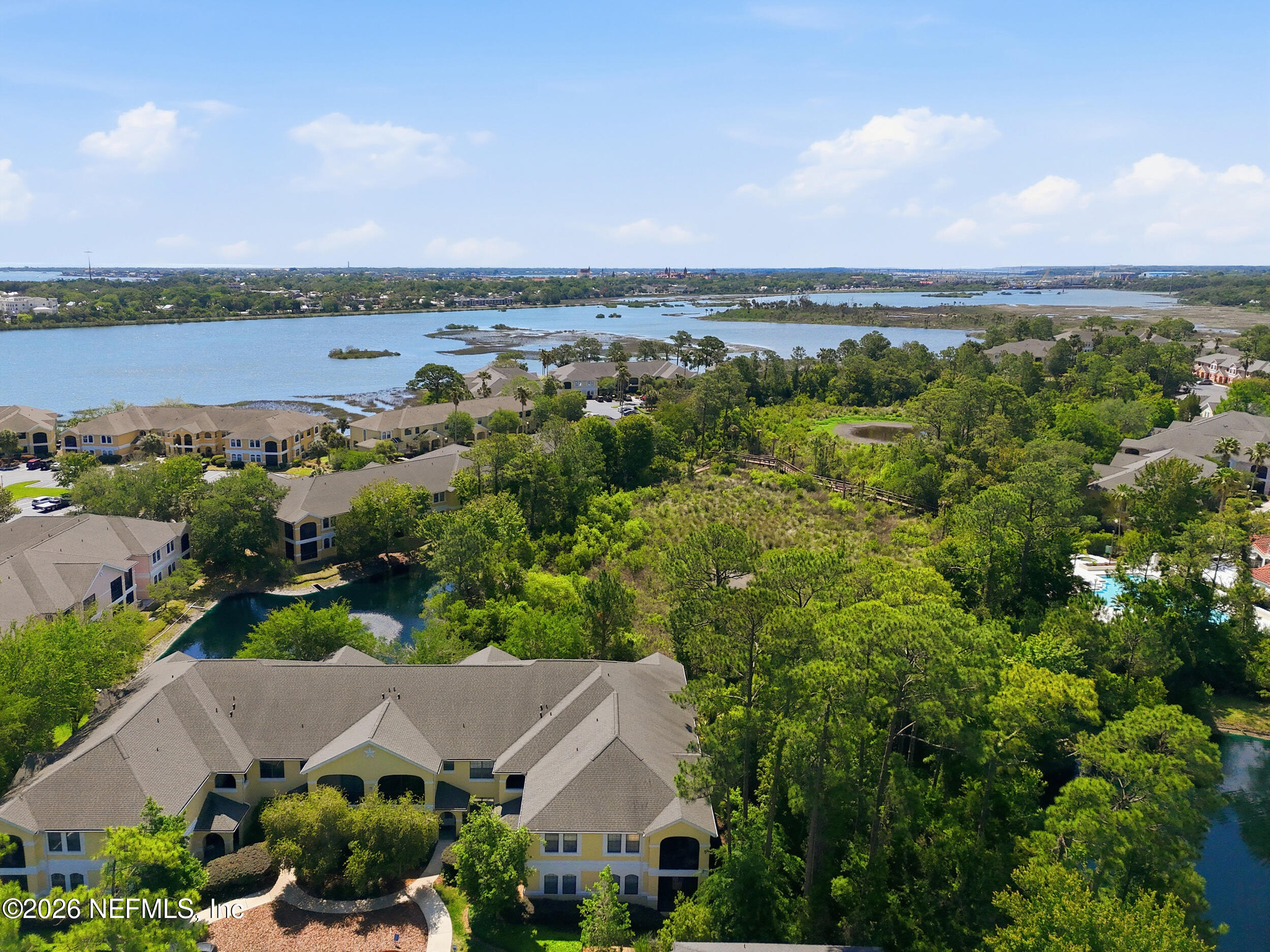 1529 Vista Cove Road St. Augustine, FL 32084 - Photo 38 of 75 an aerial view of house with yard and mountain view in back