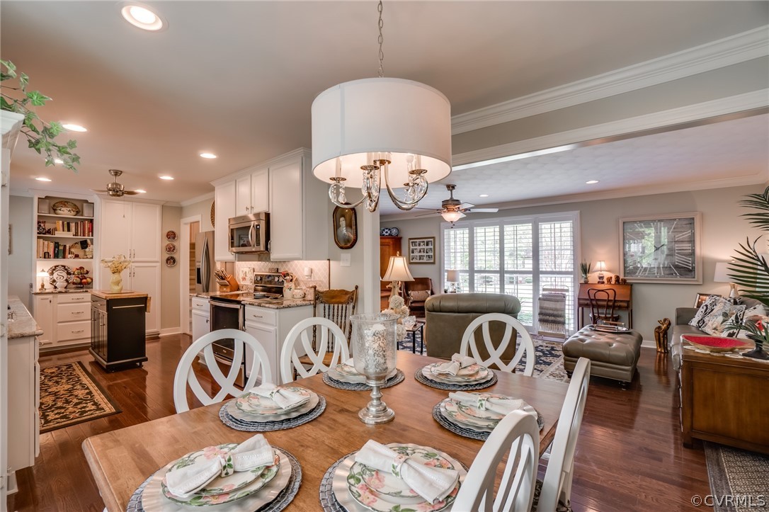 8359 Cadys Mill Road Hanover, VA 23069 - Photo 6 of 43 Beautiful dining area connects the living room to