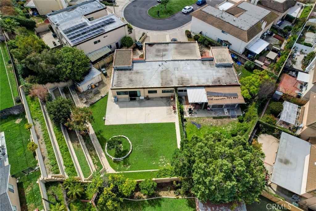 8245 Big Bear Circle Buena Park, CA 90621 - Photo 22 of 23 an aerial view of a house with garden space and street view
