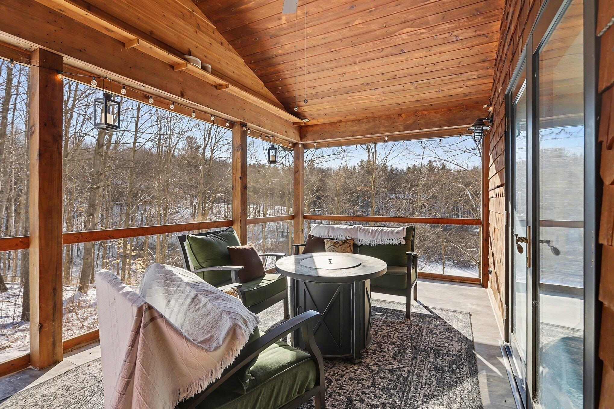 6130 Greggs Crossing Road Nashville, MI 49073 - Photo 24 of 49 Screened 3 Seasons Room off Living Room