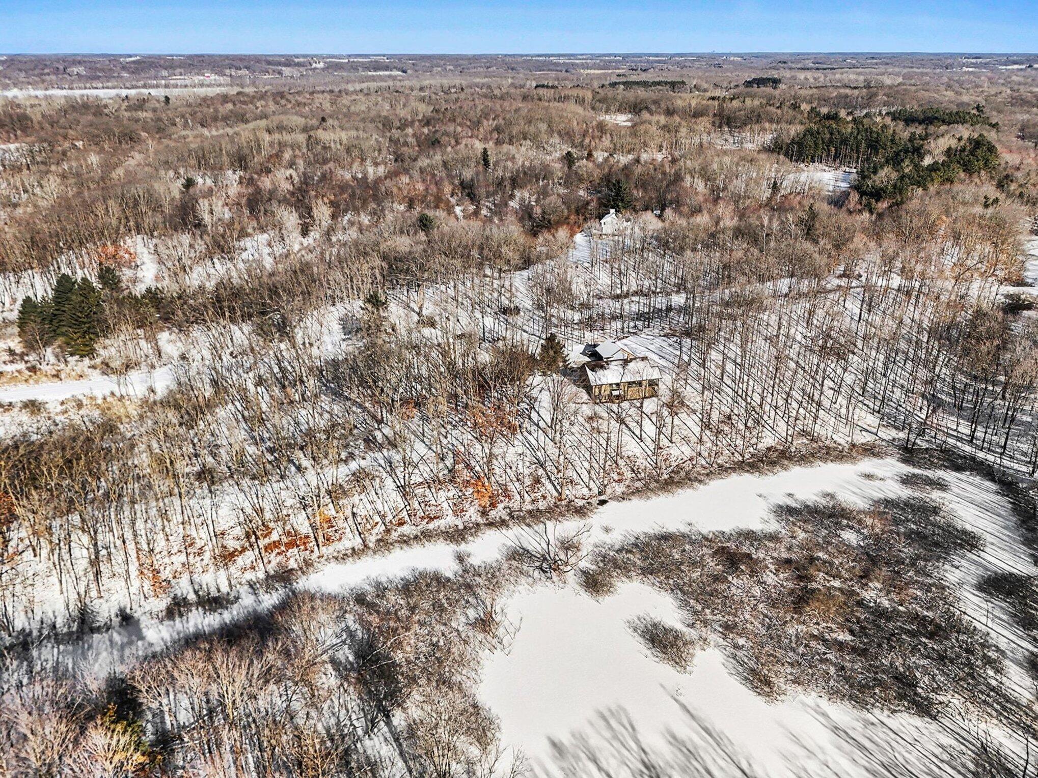 6130 Greggs Crossing Road Nashville, MI 49073 - Photo 38 of 49 Areal View of home from pond