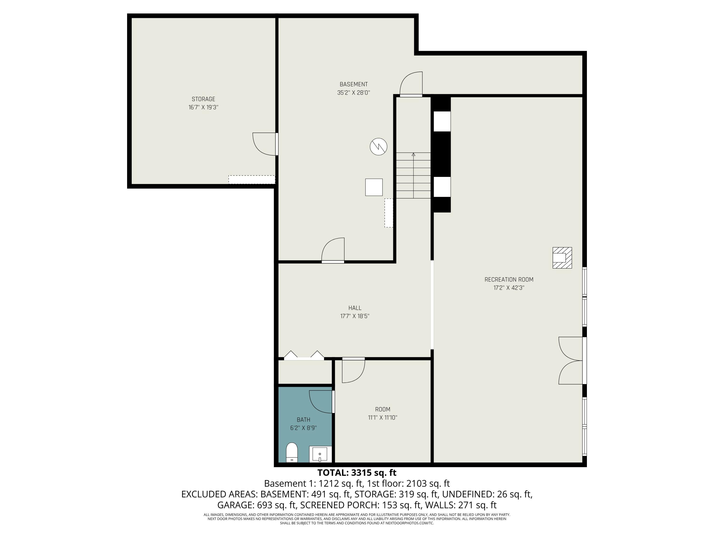 6130 Greggs Crossing Road Nashville, MI 49073 - Photo 48 of 49 Lower Level Floor Plan