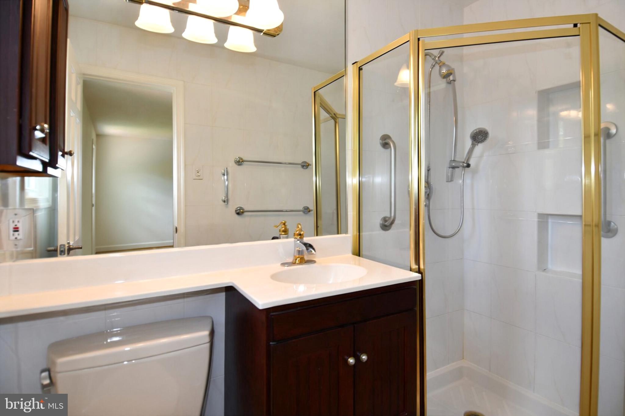 7109 Radnor Road Bethesda, MD 20817 - Photo 26 of 82 PRIMARY EN-SUITE 1 BATHROOM STALL SHOWER