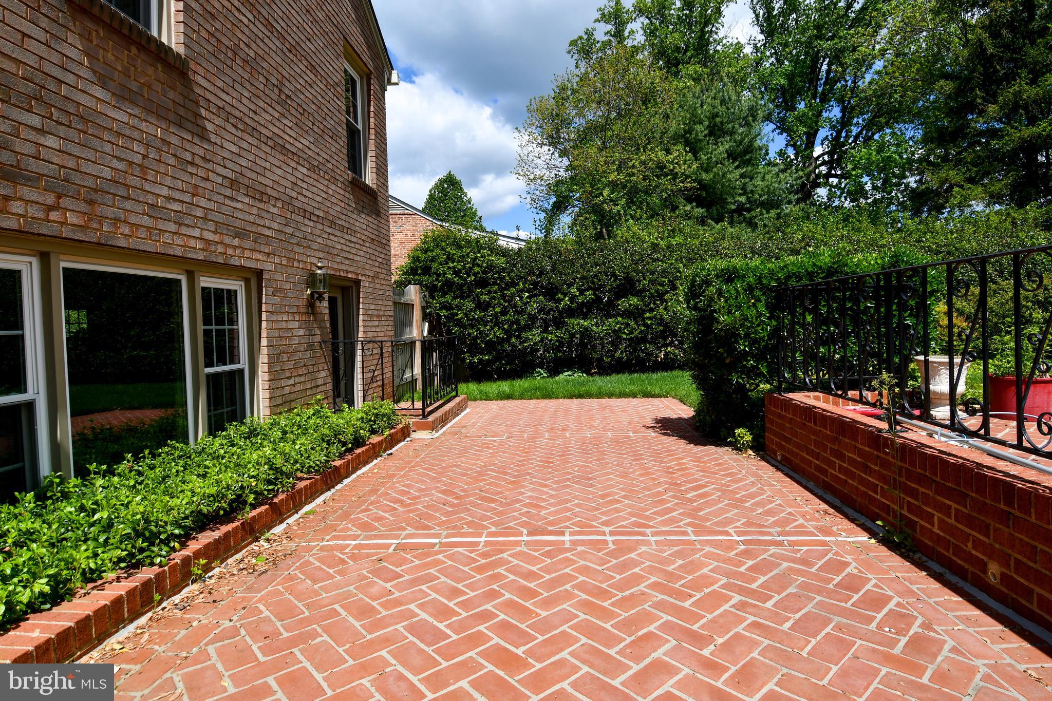 7109 Radnor Road Bethesda, MD 20817 - Photo 61 of 82 EXTERIOR REAR HERRINGBONE PATIO
