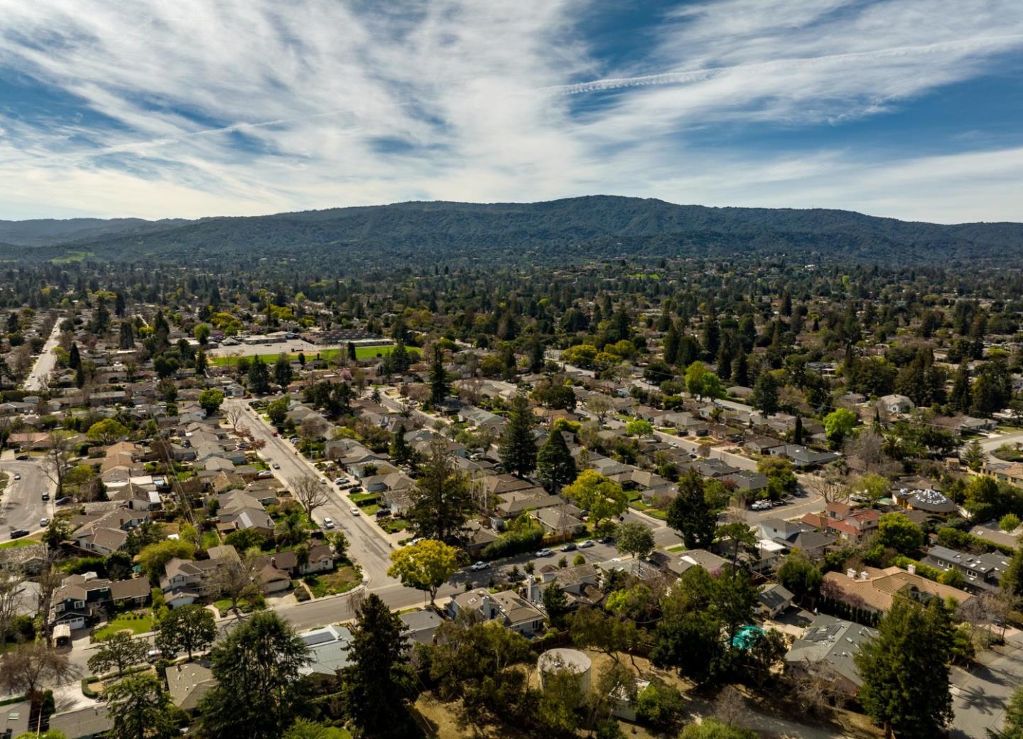 1553 Meadow Lane Mountain View, CA 94040 - Photo 27 of 28 an aerial view of houses covered in trees