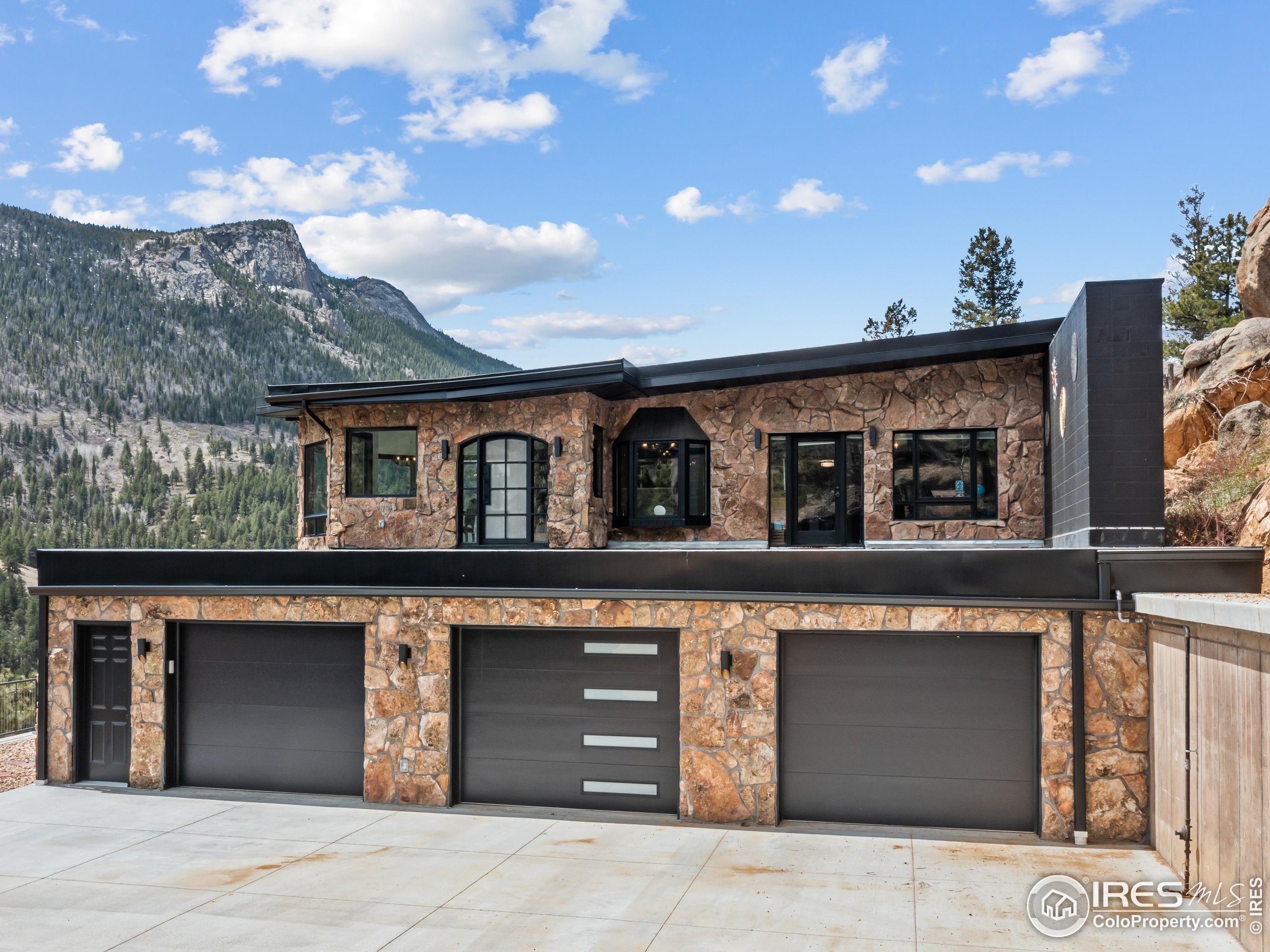 2701 Fall River Road Estes Park, CO 80517 - Photo 25 of 40 a view of a house with a balcony