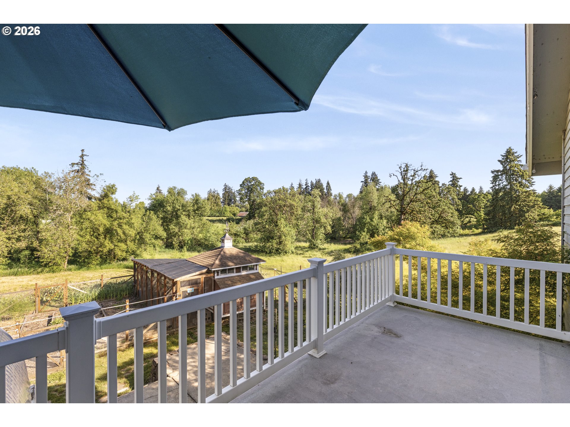 4515 Cordon Road Northeast Salem, OR 97305 - Photo 26 of 48 a view of a balcony with wooden fence