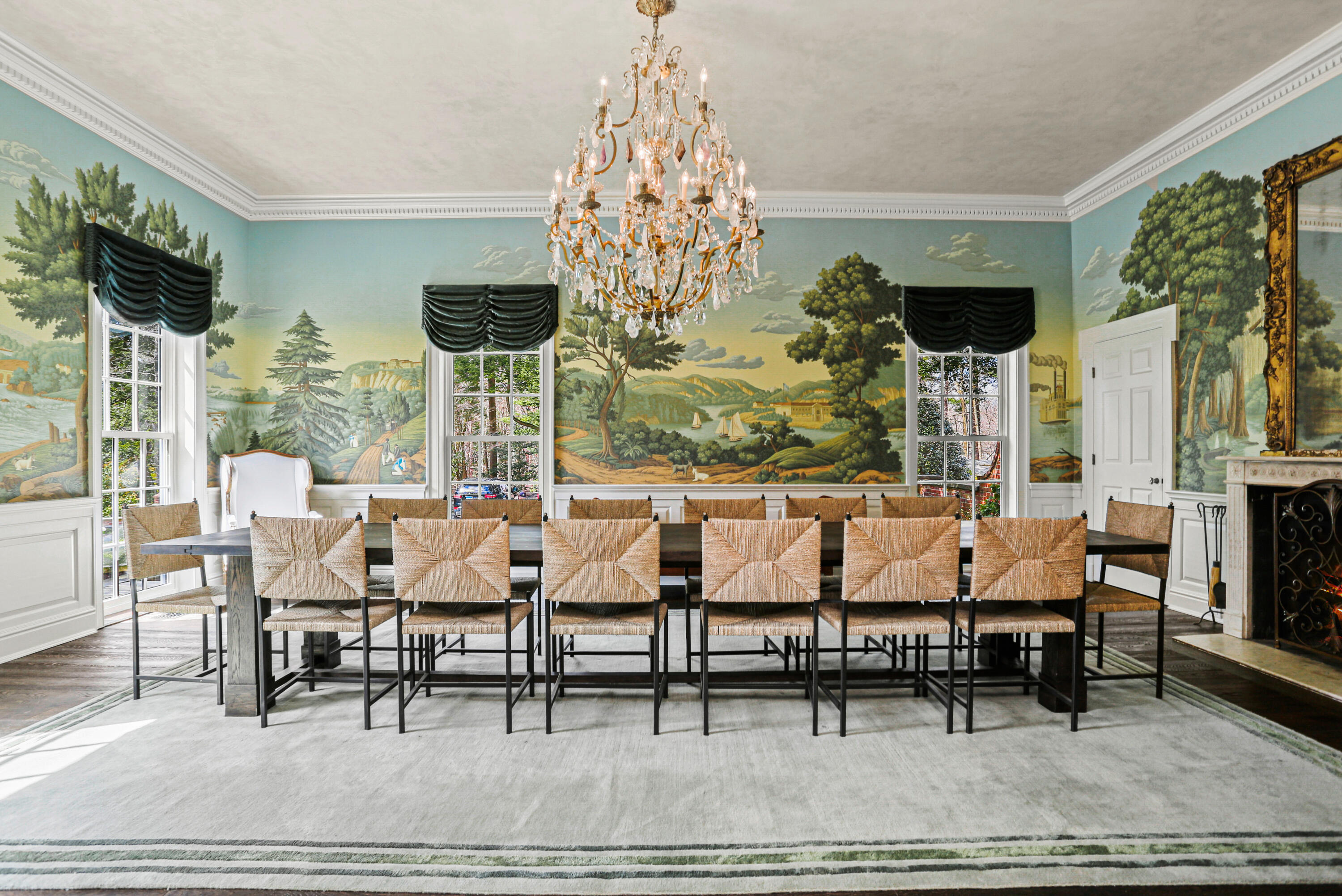 313 Stanwich Road Greenwich, CT 06830 - Photo 8 of 23 a outdoor dining space with furniture window and a chandelier