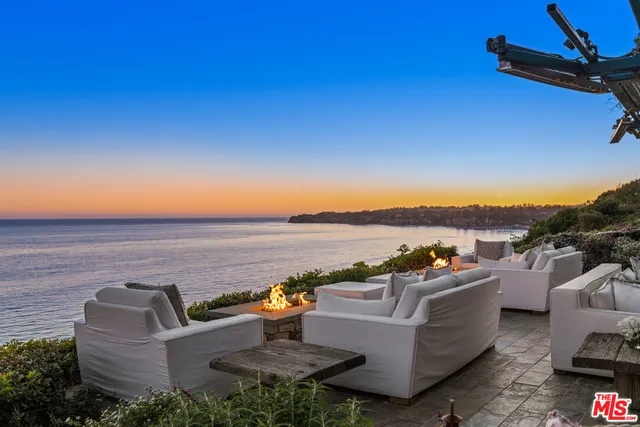 a view of a city with sunset view