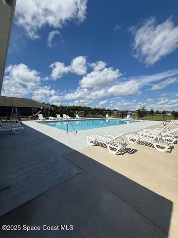 a view of a lake with a city
