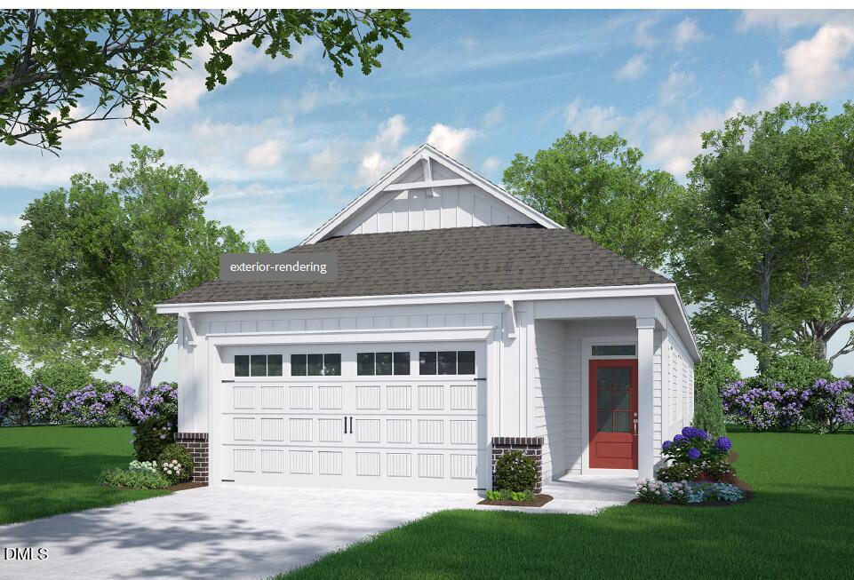 77 Watauga Way Clayton, NC 27520 - Photo 1 of 10 a front view of a house with a garden and plants