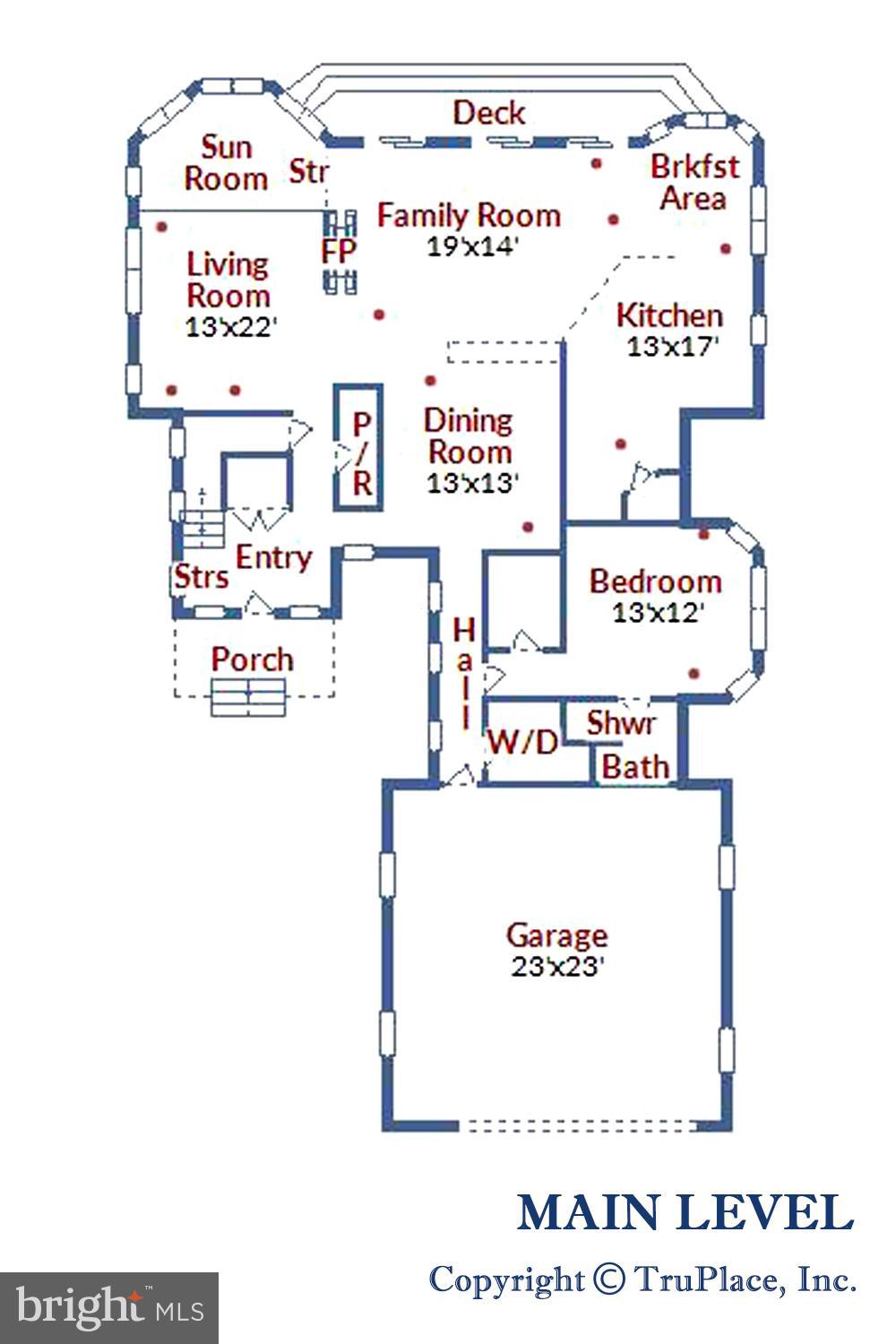 1356 McDonald Road Shady Side, MD 20764 - Photo 58 of 60 Main Level Floor Plan