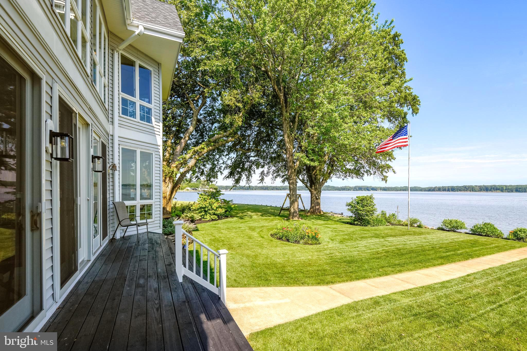 1356 McDonald Road Shady Side, MD 20764 - Photo 21 of 60 Dining & Entertaining Deck with Pathway to Pier