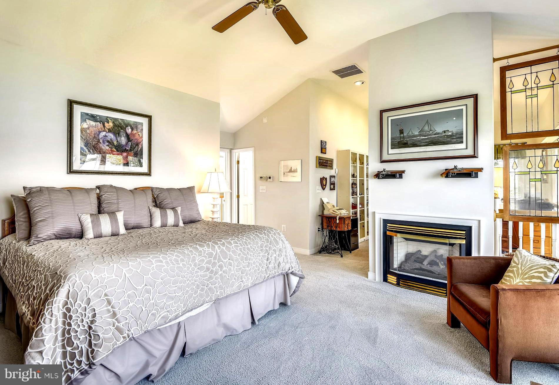 1356 McDonald Road Shady Side, MD 20764 - Photo 36 of 60 Vaulted Master Suite with Romantic Fireplace