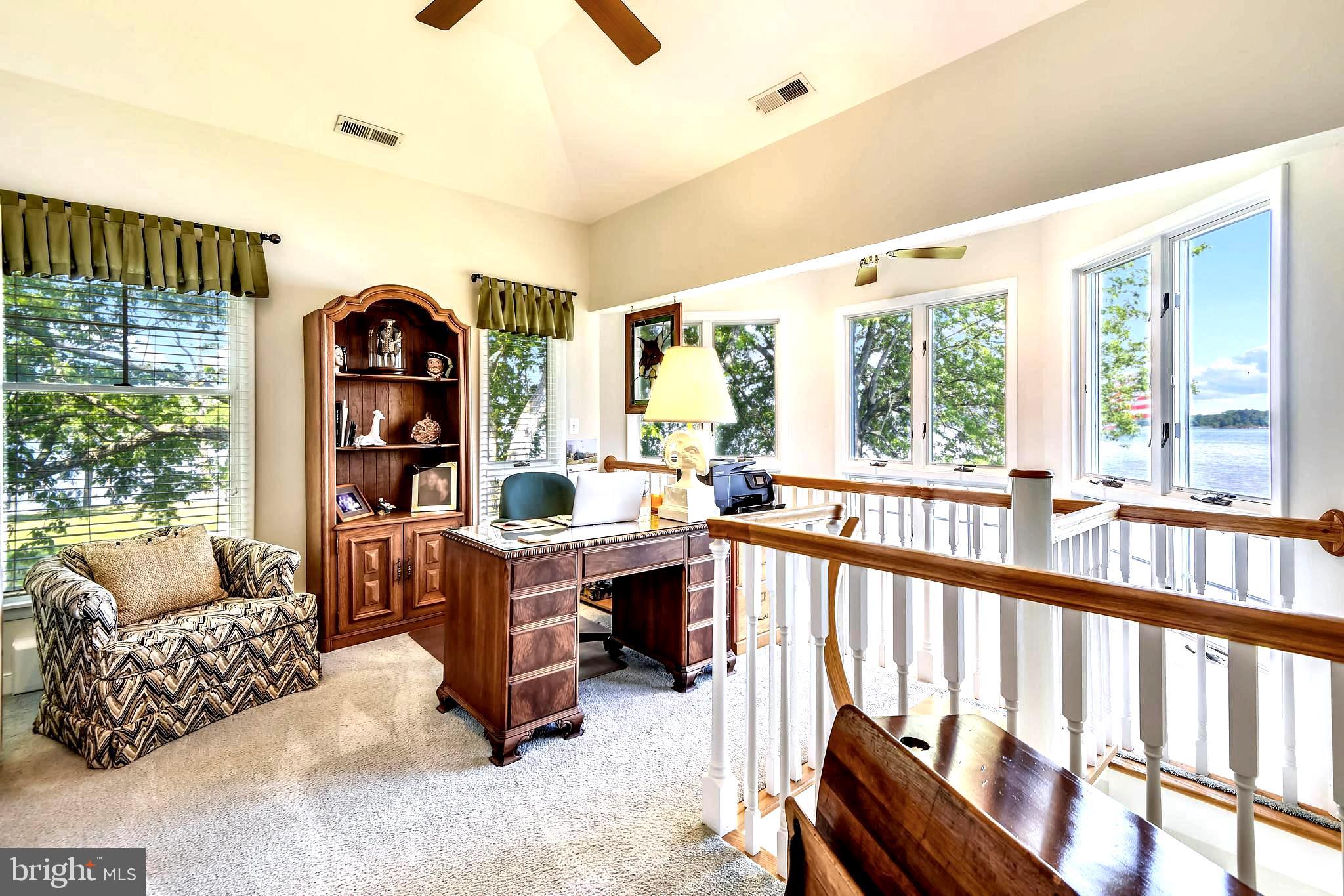 1356 McDonald Road Shady Side, MD 20764 - Photo 39 of 60 Upper Level Water View Office Off Master Suite