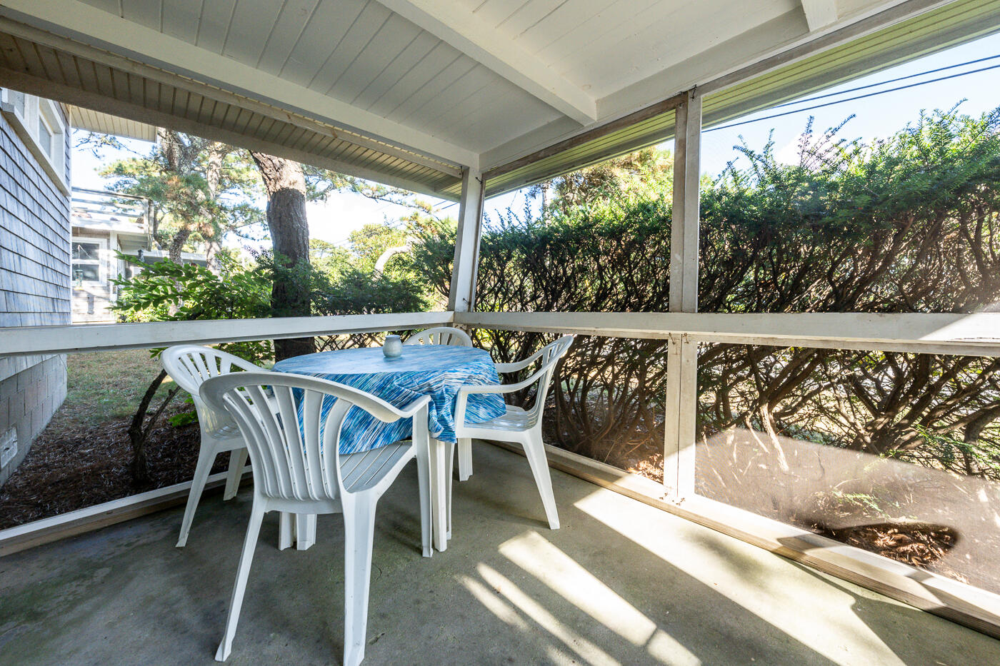 45 Ocean View Drive, Unit 7 Wellfleet, MA 02667 - Photo 22 of 32 a view of a chairs and table in the balcony